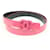Chanel b 15P Hot Bubble Gum Pink Leather CC Belt  ref.588334