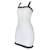 Cambon Chanel tweed top dress bodycon square neck Black White Grey Cotton Elastane  ref.588353