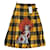 Gucci Tartan skirt with dog Yellow Wool  ref.588422