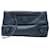 Balenciaga Pochette Enveloppe en Cuir Bleu  ref.588437