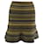 Herve Leger Banded Flare Skirt in Yellow/Black Cotton  ref.588440