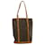 Louis Vuitton Bucket Brown Cloth  ref.588606