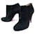 CHRISTIAN LOUBOUTIN BELLE SHOES 39 BOOTS WITH HEELS BLACK SUEDE BOOTS  ref.588616