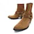 Céline CELINE SHOES BOOTS 406a12 in Brown Suede 39 BROWN SUEDE BOOTS  ref.588619