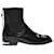 Toga Pulla Flache Stiefel aus schwarzem Leder  ref.588755