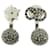 [Gebraucht] Christian Dior Christian Dior Strass CD Logo Stern Ohrringe Silber Accessoires Ohrringe  ref.588759