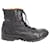 Alexander Mcqueen  Zip Up Lace Ankle Boots in Black Leather  ref.588772