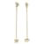 [Gebraucht] Christian Dior Christian Dior CD Logo Fake Pearl Swing Ohrringe Gold Weiß Accessoires Ohrring Golden  ref.588790