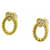 [Usado] Diamante vintage Christian Dior (0.15ct) Brincos com motivo de coração 750 K18 Ouro amarelo YG  ref.588874