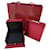 Cartier Halsketten-Anhänger-Box mit Papiertüte Rot  ref.589185