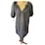 Diane Von Furstenberg Dresses Grey Linen  ref.589217