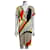 Emilio Pucci Vestido de seda con estampado de firma Multicolor  ref.589222