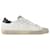 Golden Goose Deluxe Brand Super Star Sneakers aus weißem und schwarzem Leder Mehrfarben  ref.589224