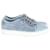 Lanvin Lace Up Sneakers in Light Blue Suede   Leather  ref.589238
