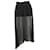 Alice + Olivia Ruffle Embellishment Sheer Skirt in Black Polyester  ref.589245