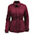 Burberry Brit Quilted Shell Jacket in Burgundy Polyester Red Dark red  ref.589309