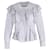 Isabel Marant Etoile Alea Ruffled Blouse in Light Grey Cotton  ref.589315