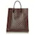 Louis Vuitton Brown Damier Ebene Venice Sac Plat Leather Cloth Pony-style calfskin  ref.589356