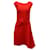 Robe mi-longue fourreau Prada en viscose rouge  ref.589452