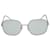 Prada Decode Square Sunglasses in Silver Metal Silvery Metallic  ref.589466