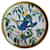 Hermès Toucans 31cm Plate White Green Yellow Dark blue Ceramic  ref.589544