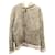 Yves Salomon Reversible Shearling Hooded Parka in Beige Lamb Fur  ref.589575