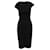 Proenza Schouler Mehrlagiges Strickkleid aus schwarzer Viskose Polyester  ref.589613