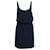 Alice + Olivia Mini robe sans manches à taille froncée en soie bleue  ref.589649