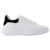 Alexander Mcqueen New Court Sneakers in Black and White Leather Multiple colors  ref.589673