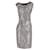 Vivienne Westwood Robe asymétrique métallisée à imprimé peau de serpent en coton argenté  ref.590451