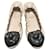 Chanel Sapatilhas de ballet Bege Couro  ref.590458