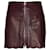 Max & Co Scallop Hem Skirt in Burgundy Leather Dark red  ref.590523