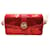Borsa a tracolla Michael Kors Greenwich con placca con logo in paillettes rosso cremisi  ref.590531