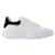 Alexander Mcqueen New Court Sneakers in Black and White Leather Multiple colors  ref.590583