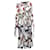 Autre Marque Stine Goya Robe Midi Imprimée Jacques en Polyester Blanc  ref.590598