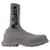 Alexander Mcqueen Sock Boots in Grey  ref.590615