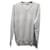 Brunello Cucinelli V-Neck Pullover in Light Gray Cashmere Grey Wool  ref.590625