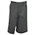 Pantalones cortos ajustados a cuadros en lana gris de Balenciaga  ref.590627