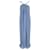Abito lungo Diane Von Furstenberg Lilita con scollo all'americana in seta blu  ref.590656