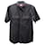 Supreme x Daniel Johnston Work Kurzarmhemd mit Knopfleiste vorne aus schwarzer Baumwolle  ref.590657