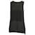 Top estilo túnica sin mangas con rayas finas en viscosa negra de Theory Negro Fibra de celulosa  ref.590681