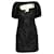 Autre Marque Caroline Constas Vestido ombro a ombro com recorte em algodão preto  ref.590736