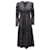 Ulla Johnson Miya Bedrucktes Kleid mit Twist-Front-Design aus marineblauer Viskose Zellulosefaser  ref.590819