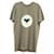 Rick Owens UFW Rundhals-Logo-T-Shirt aus brauner Baumwolle  ref.590825