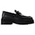 Marni Piercing Loafer in Black Leather  ref.590850