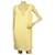 Dondup Yellow Viscose Mini Sleeveless V Neckline Tank Kleid Größe 42 W. Taschen Gelb Baumwolle  ref.590855