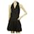 Elisabetta Franchi Black Halter Neck w. Large Bow Mini Length Dress size 42 Cotton  ref.590870