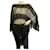 Emporio Armani Cardigan a mantella in maglia di viscosa all'uncinetto nero con frange  ref.590874