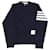 Thom Browne Classic Engineered 4 Bar Sweatshirt in Navy Blue Cotton  ref.590899