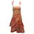 Alice + Olivia Alice & Olivia Azura Waterfall Ruffle Dress in Pink Silk  ref.590948